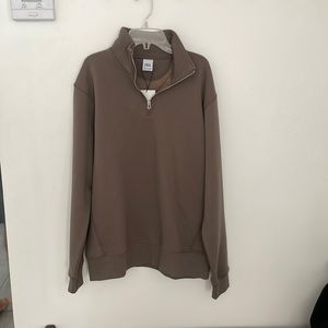 ZARA brown men’s sweatshirt with zipper. NEW with tags.